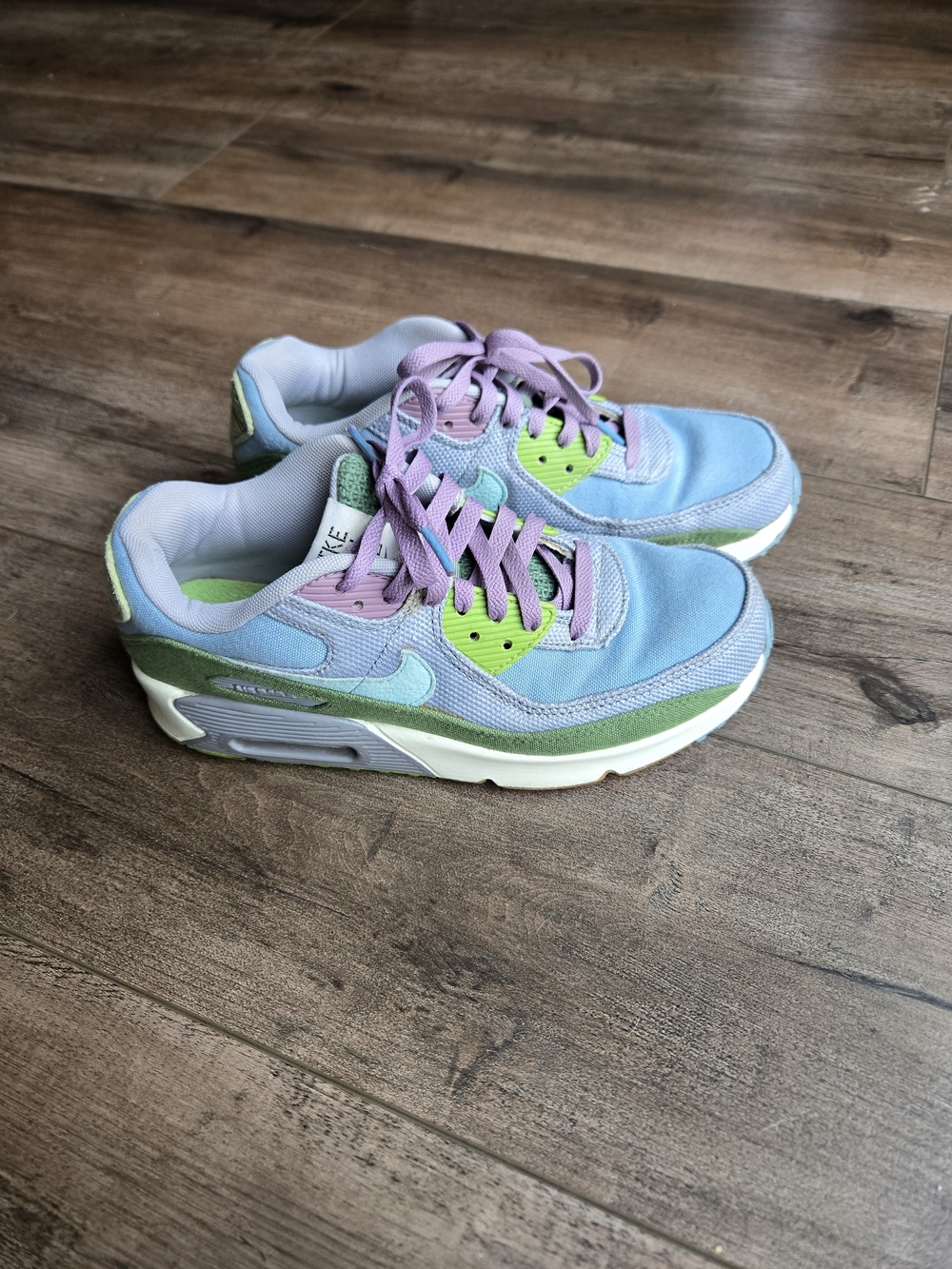 Nike Air Max 90 GS Sun Club 7Y Multi-Color Women's Size 8/8.5 DQ4016-400
